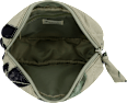 Kulturtasche Blütenmuster klein grün/schwarz manòu