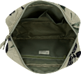 Kulturtasche Blütenmuster groß grün/schwarz manòu
