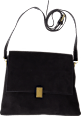 Umhängetasche klein schwarz und gold PURSET