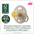 Schnuller Cherry night rot/braun, Gr.2, ab 6 Monaten Nip
