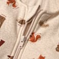 Schlafsack mit Beinen 3 TOG mit Waldtier-Muster, beige, 100 cm ALANA