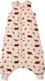 Schlafsack mit Beinen 3 TOG mit Waldtier-Muster, beige, 100 cm ALANA