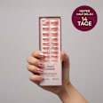 Künstliche Nägel Press Ons Short Square Peach Mirror Maniko