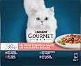 Nassfutter Katze Perle Erlesene Streifen in Sauce Fisch-, Geflügel und Fleischvariation Purina Gourmet