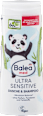 Gel za tuširanje in šampon za lase 2 v 1  Ultra Sensitive Balea med