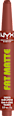 Lippenstift Fat Matte Smooth 08 Toasty Taupe NYX PROFESSIONAL MAKEUP