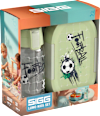 Trinkflasche & Brotdose Kinder Lumo Fussball Set 2tlg SIGG