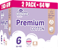 double care Premium cotton pelene, vel. 6 Violeta