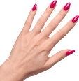 Nálepky na nechty UV Gel Wraps Cranberry MISS SOPHIE