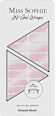 Nálepky na nechty UV Gel Wraps Glazed Blush MISS SOPHIE