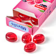 Málna és fekete berkenye ízű, cukormentes torokcukorka édesítőszerekkel és C-vitaminnal Mivolis