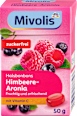 Málna és fekete berkenye ízű, cukormentes torokcukorka édesítőszerekkel és C-vitaminnal Mivolis
