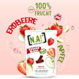 Trockenfrüchte, Fruchtsnack Erdbeere, Softe Stückchen auf Apfelbasis N.A!