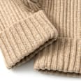 Strickhose mit Mitwachsfunktion, beige, Gr. 56 ALANA