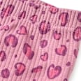 Leggings mit Leo-Muster & Ripp-Struktur, lila, Gr. 116 ALANA
