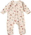 Schlafanzug mit Waldtier-Muster, beige, Gr. 50/56 ALANA