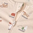 Schlafanzug mit Waldtier-Muster, beige, Gr. 50/56 ALANA