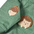 Sweatshirt mit Igel-Muster, grün, Gr. 74 ALANA