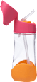 Butelka tritanowa ze słomką 450 ml, Strawberry Shake b.box