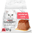 Nassfutter Katze Mousse mit Lachs, Revelations, Multipack (4x75 g) Purina Gourmet