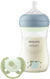 Noćni set s bočicom i dudom Natural, 3 – 6 mj. PHILIPS AVENT
