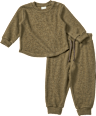 Set mit Langarmshirt & Hose mit Mitwachsfunktion, grau, Gr. 80 ALANA