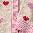 Strickjacke mit Herz-Muster, beige, Gr. 92 ALANA