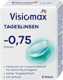 Tageslinsen Dioptrie -0,75 (6x8 Stück), Vorteilspack Visiomax
