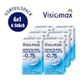 Silikon-Hydrogel Monatslinse Dioptrie -0,75 (6x1 Stück), Vorteilspack Visiomax