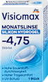 Silikon-Hydrogel Monatslinse Dioptrie -4,75 (6x1 Stück), Vorteilspack Visiomax