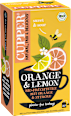 Früchtetee, Orange & Lemon mit Orange & Zitrone (20 Beutel) Cupper