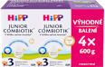 pokračovací mléčná kojenecká výživa 3 Junior Combiotik 12m, 4x600g HiPP