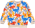 Sweatshirt mit Dino-Muster, blau & rot & gelb, Gr. 116 ALANA