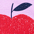 Sweatshirt mit Apfel-Motiv, lila, Gr. 74 ALANA