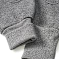 Latzhose aus Wollwalk mit Mitwachsfunktion, grau, Gr. 98/104 ALANA