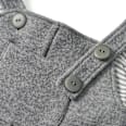 Latzhose aus Wollwalk mit Mitwachsfunktion, grau, Gr. 110/116 ALANA