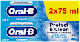 Complete Protect & Clean pasta za zube, 2x75ml Oral-B