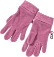 Fingerhandschuhe aus Fleece, rosa, Gr. 3 PUSBLU
