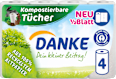 Küchenrolle Halbblatt 3-lagig (4x100 Blatt) Danke