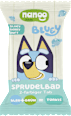 Šumivá tableta do kúpeľa pre deti BLUEY tyrkysová alebo ružová nanoo kids
