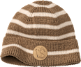 Strickmütze mit Otter-Patch, braun, Gr. 50/51 PUSBLU