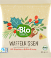Waffelkissen mit Haselnuss-Kakao-Creme, Adventskalender zum Selbstgestalten 2026 dmBio