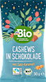Cashews in Schokolade mit Salz-Karamell, Adventskalender zum Selbstgestalten 2026 dmBio