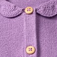 Strickjacke mit Kragen, lila, Gr. 62

 ALANA