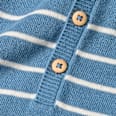Strickoverall mit Mitwachsfunktion, blau, Gr. 56
 ALANA
