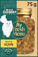 Nassfutter Katze reich an Huhn, my fresh menue Purina Gourmet
