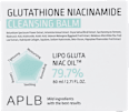 Balsam de curățare pentru față cu glutation și niacinamidă APLB