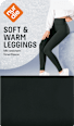 Leggings mit Innenfleece schwarz Gr. 36/38 nur die