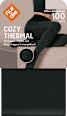 Strumpfhose Thermo mit Innenfleece schwarz Gr. 38/40, 100 DEN nur die
