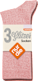 Socken mit Ripp-Struktur & Glitzer rosa Gr. 39-42 nur die